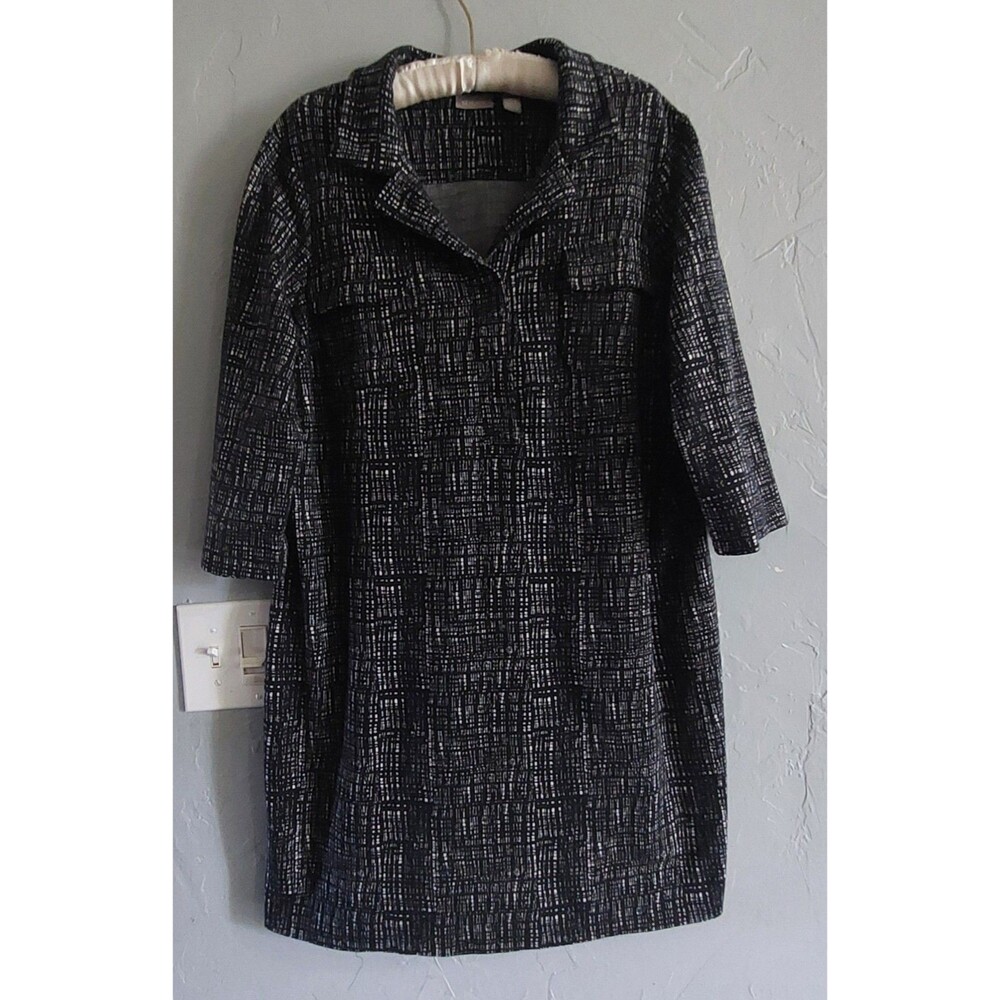 Chico's Dress Women's Size 3 (XL),Polyester, Cotton,Pockers Front,20 Inch Of Arm